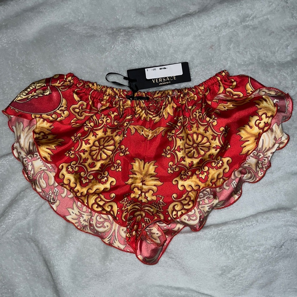 NWT 100% Silk Italian Versace Underwear Briefs